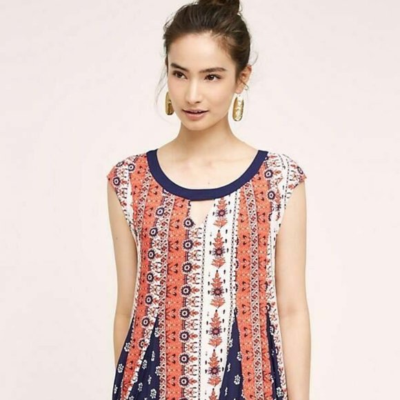 Anthropologie Maeve Patchwork Candace Swing Dress - Picture 2 of 2